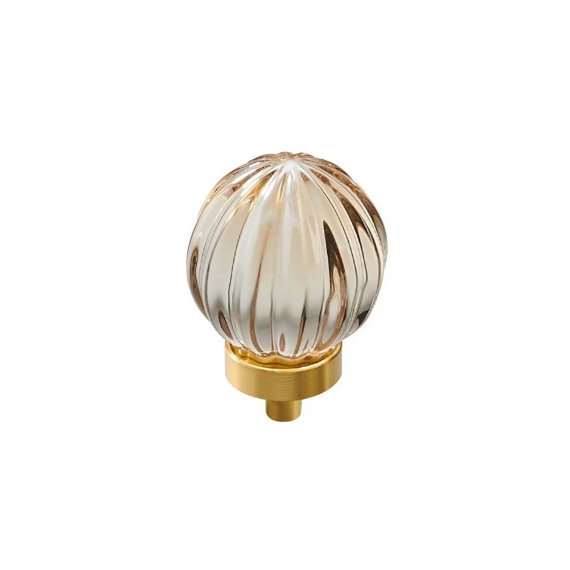 Chic Brass and Champagne Crystal Cabinet Knobs - KAHO Hardware