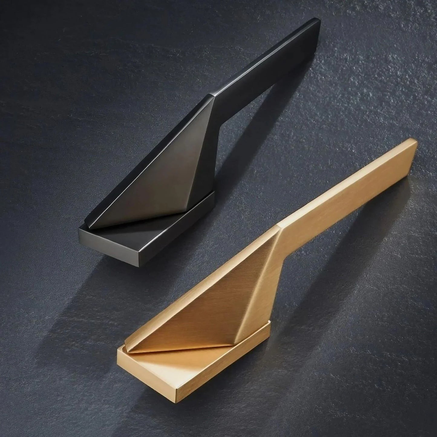 Geometric Aesthetics Interior Door Handles with Locks - KAHO Hardware