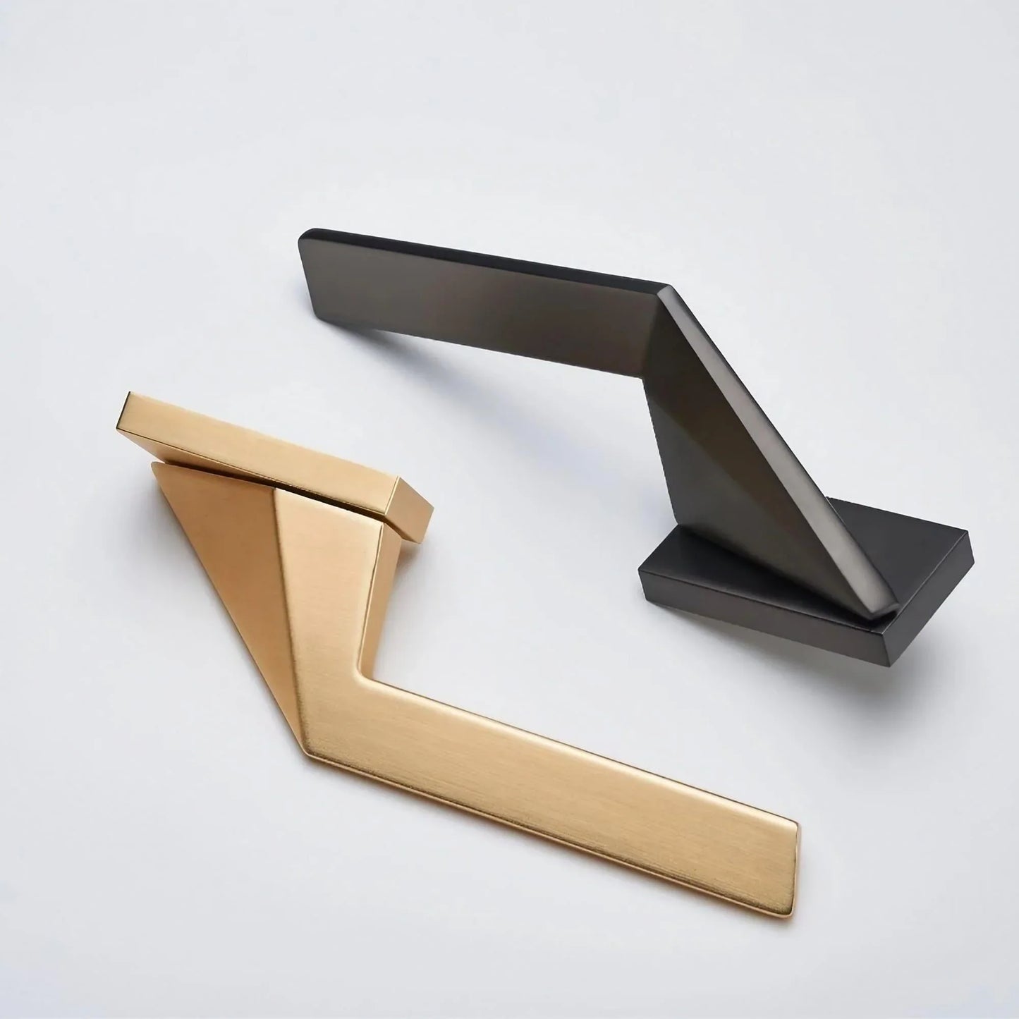 Geometric Aesthetics Interior Door Handles with Locks - KAHO Hardware