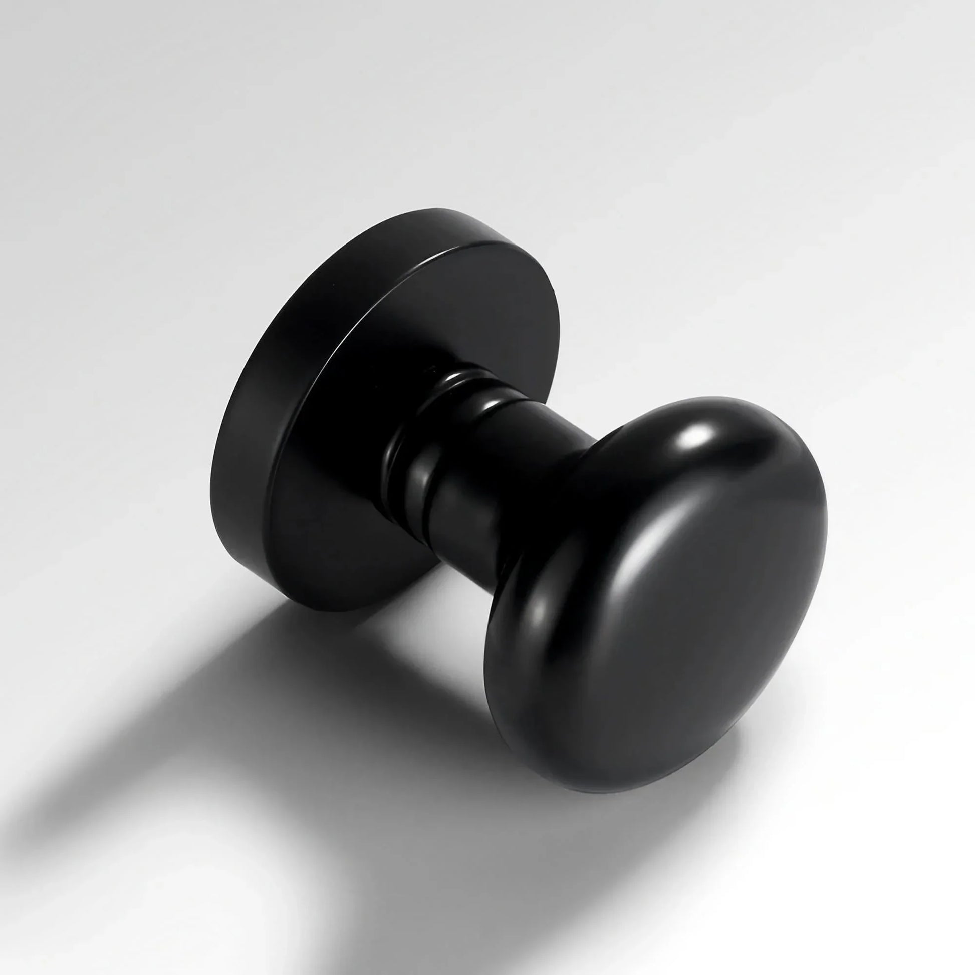 Minimalist Matte Black Door Knobs with Hidden Lock - KAHO Hardware