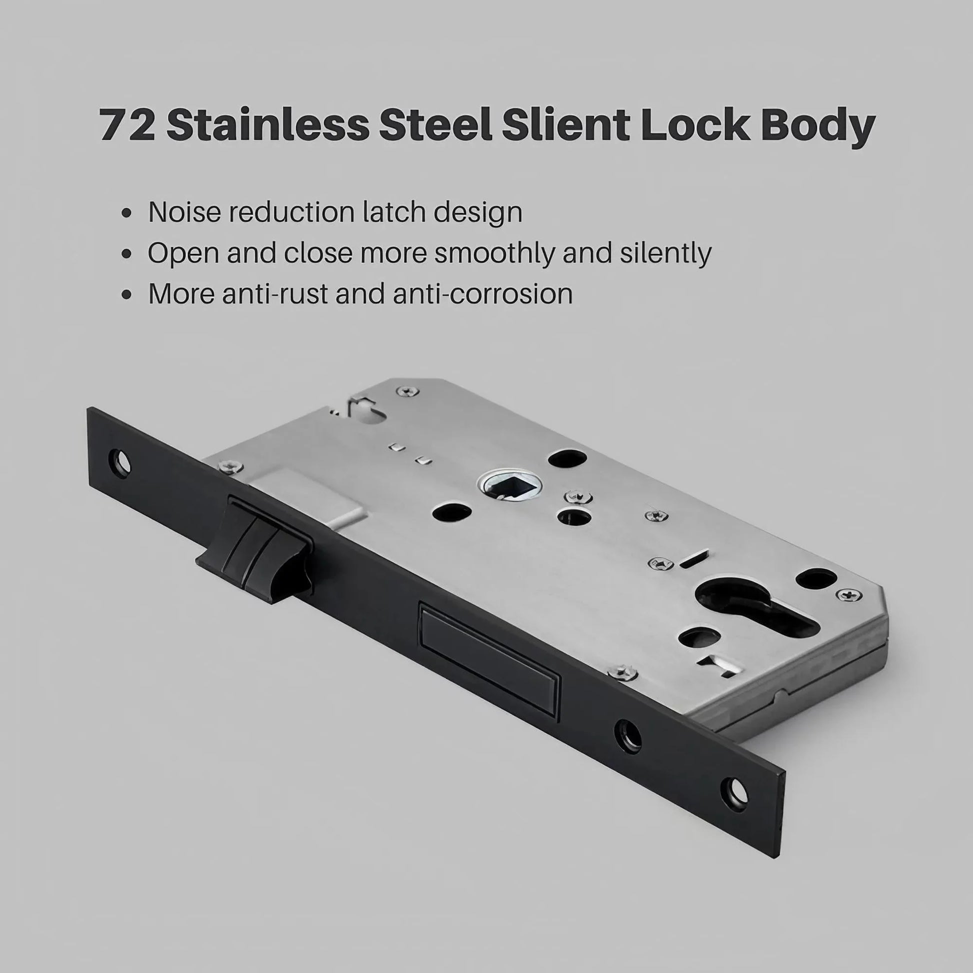 Matte Black Lever Door Handle with Key Lock - KAHO Hardware