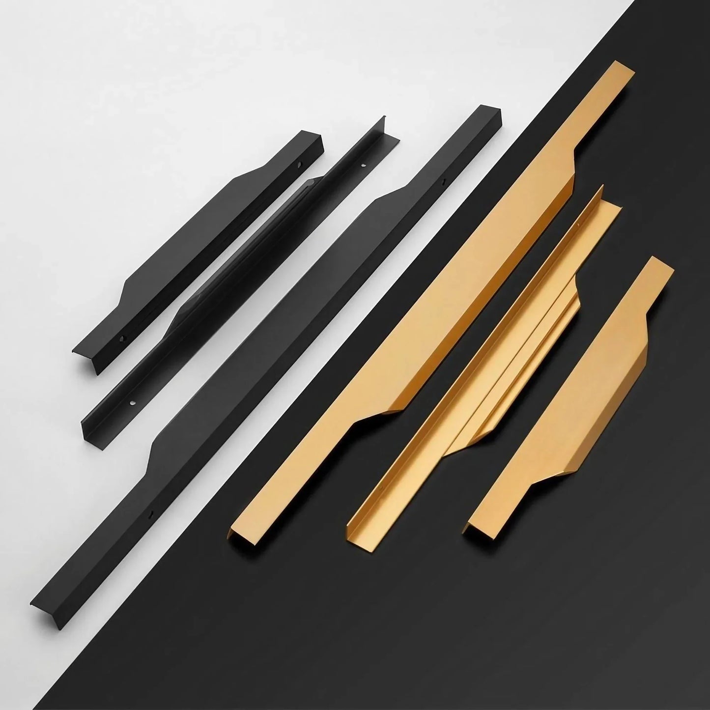 F-shaped Invisible Long Cabinet Edge Pulls - KAHO Hardware