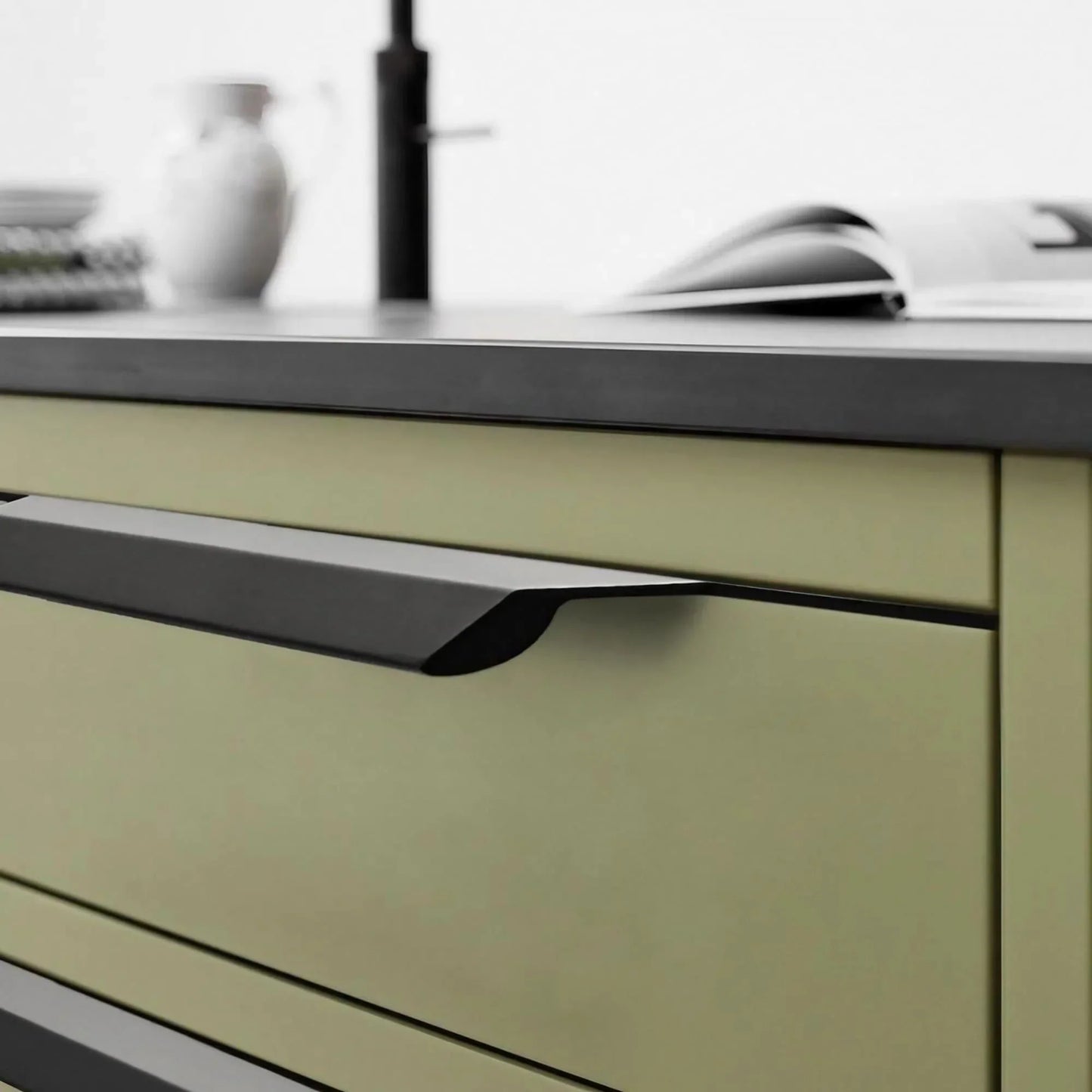 F-shaped Invisible Long Cabinet Edge Pulls - KAHO Hardware