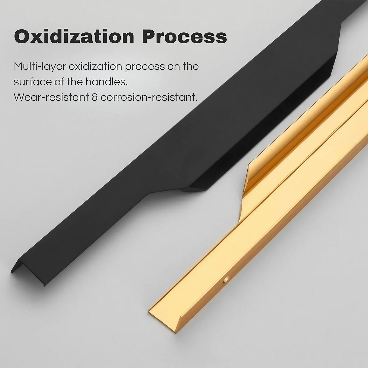 F-shaped Invisible Long Cabinet Edge Pulls - KAHO Hardware