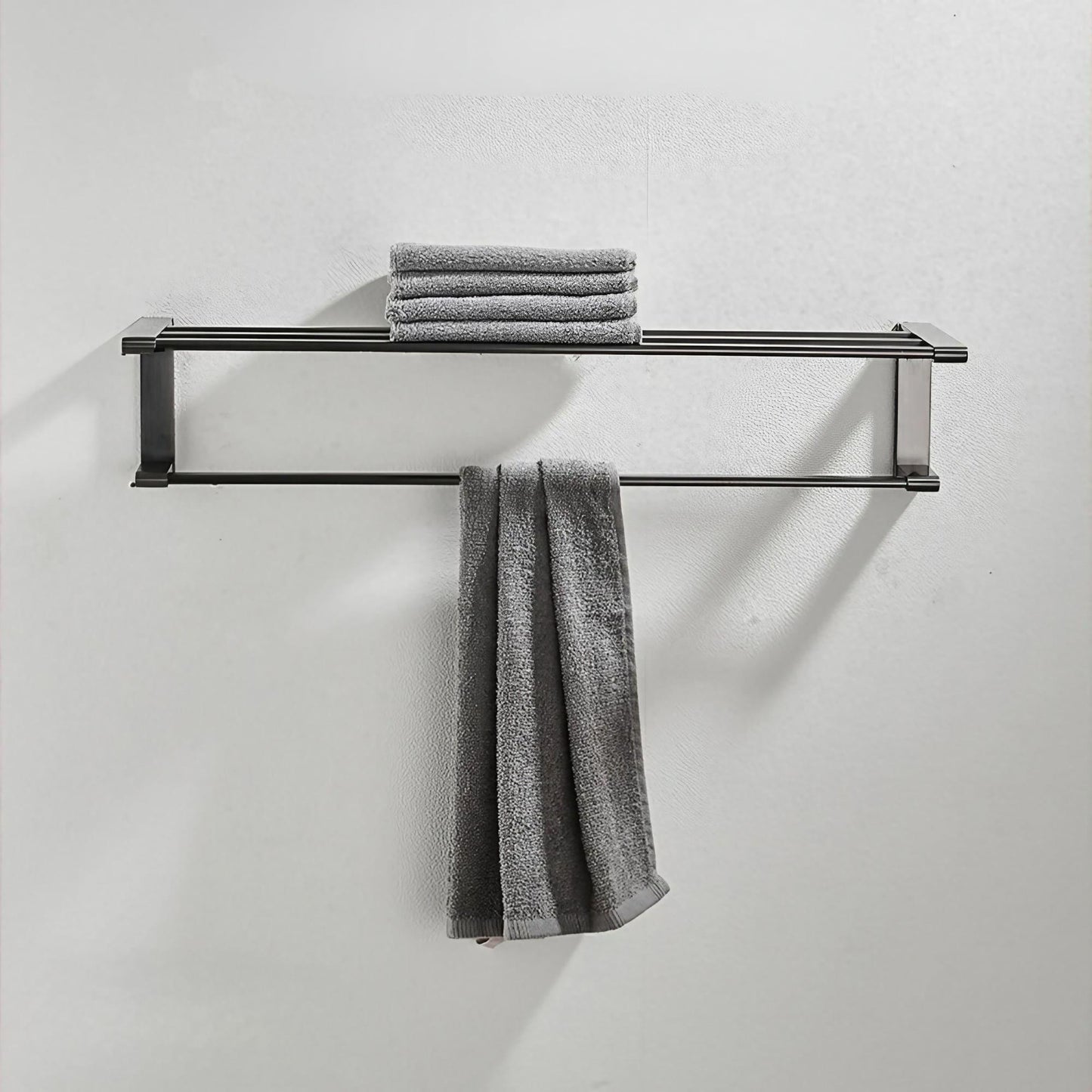Round Corner Wall Mount Towel Rack - KAHO Hardware