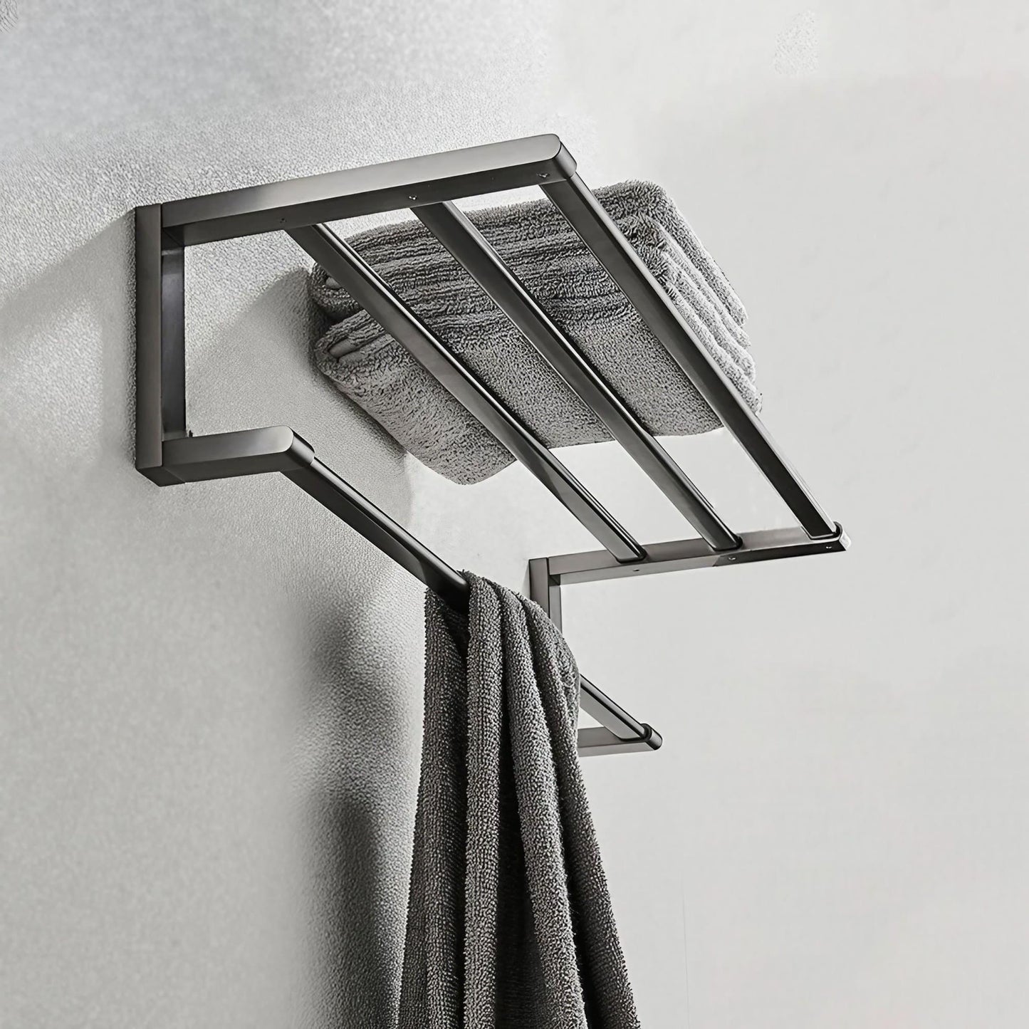 Round Corner Wall Mount Towel Rack - KAHO Hardware