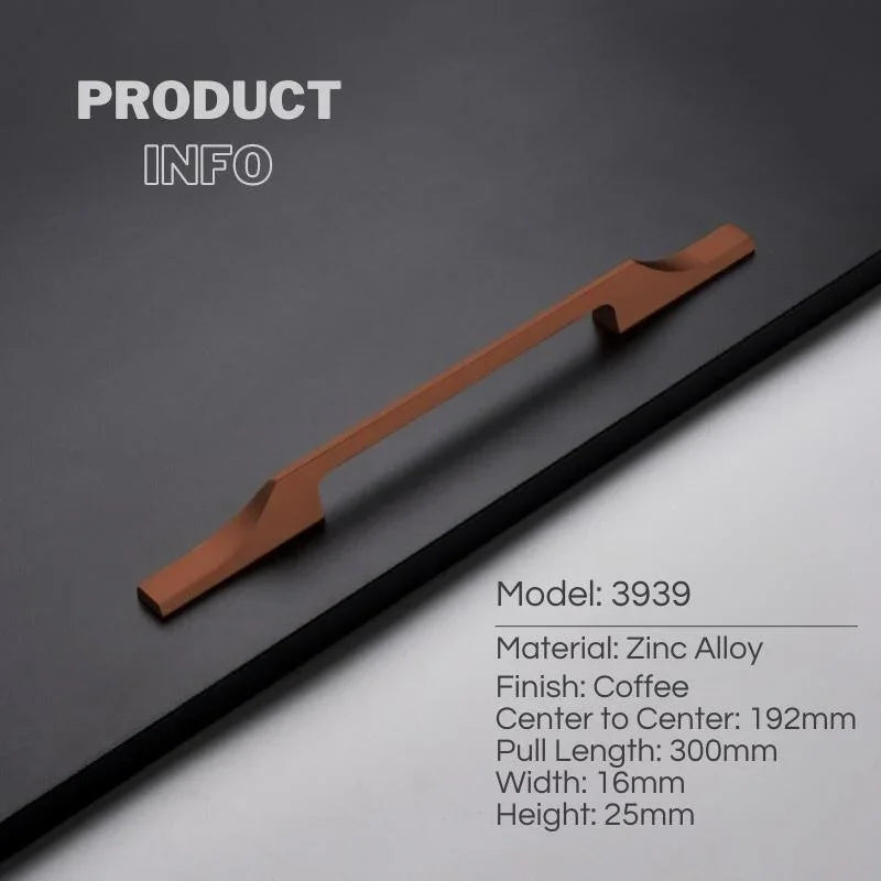 Minimalist Cabinet Pulls Light Luxury Lengthening Closet Handle - KAHO Hardware