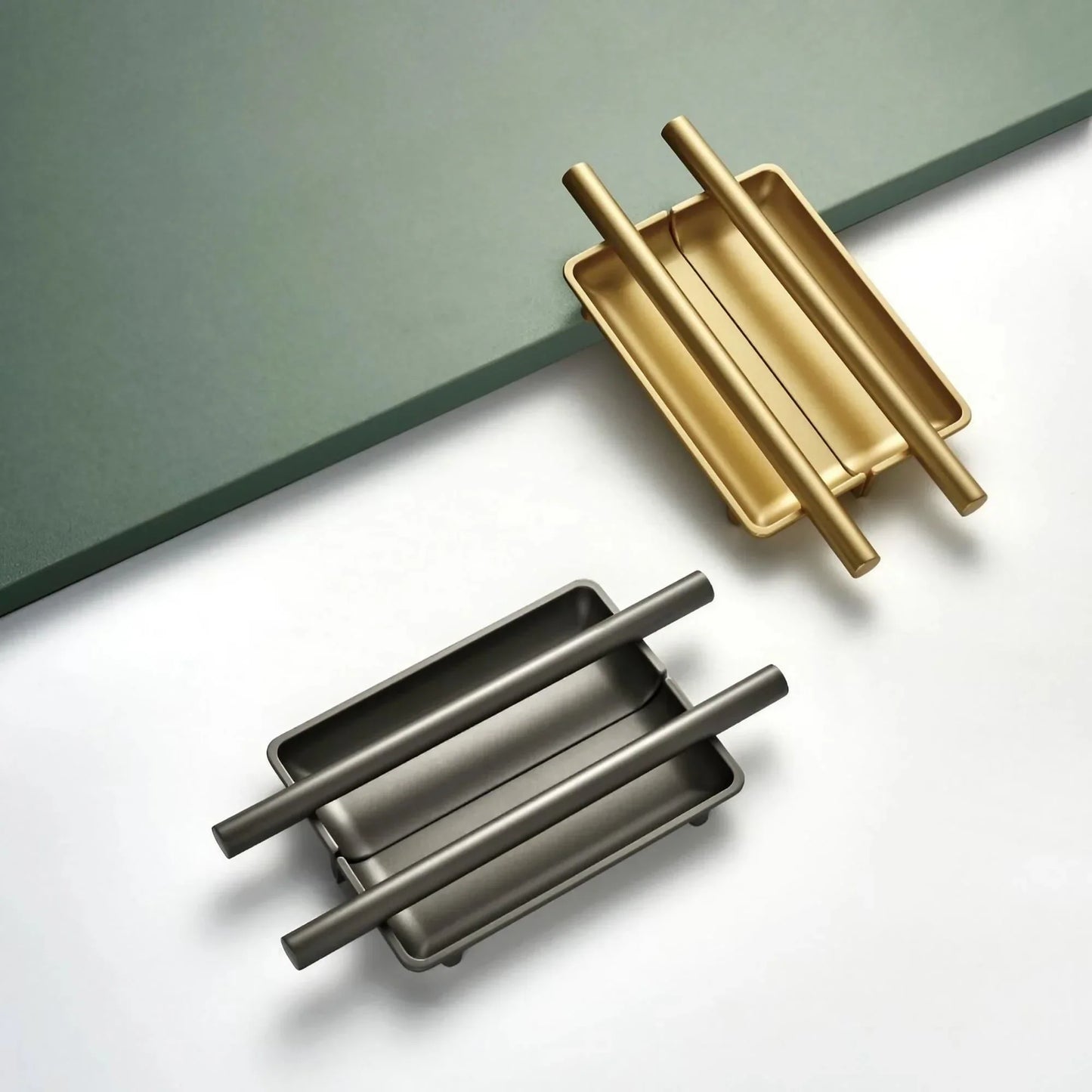 Minimalist Recessed Cabinet Pulls Cupboard Pull Door Closet Handles - KAHO Hardware