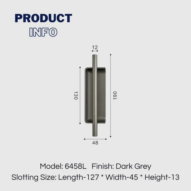 Minimalist Recessed Cabinet Pulls Cupboard Pull Door Closet Handles - KAHO Hardware