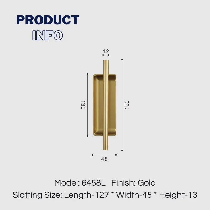 Minimalist Recessed Cabinet Pulls Cupboard Pull Door Closet Handles - KAHO Hardware