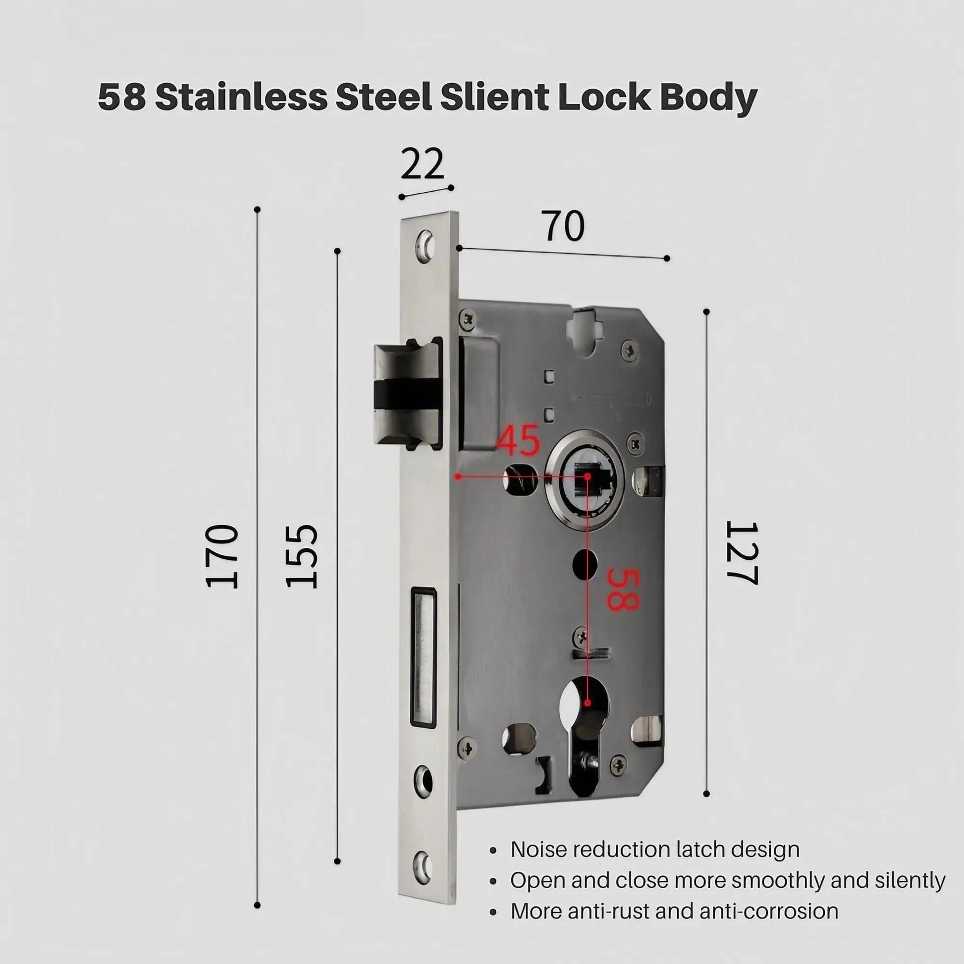 Antique Brass Interior Door Handles with Key Locks - KAHO Hardware