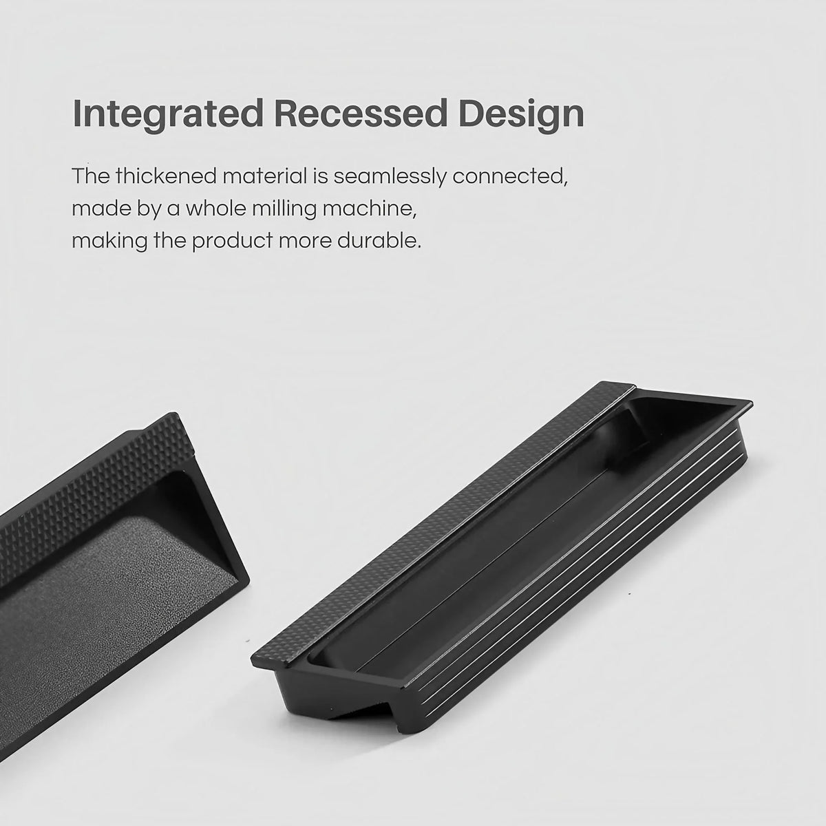 Rectangular Drawer Handles Integrated Molding Rectangle Recessed Cabinet Handles – KAHO Hardware