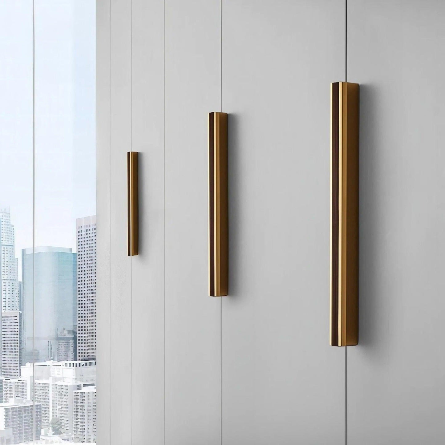 T Shaped Two-Color Extended Wardrobe Handles