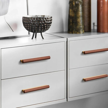 Beveled Shape Two-Color Long Wardrobe Handles KAHO Hardware Beveled Shape Two-Color Long Wardrobe Handles KAHO Hardware