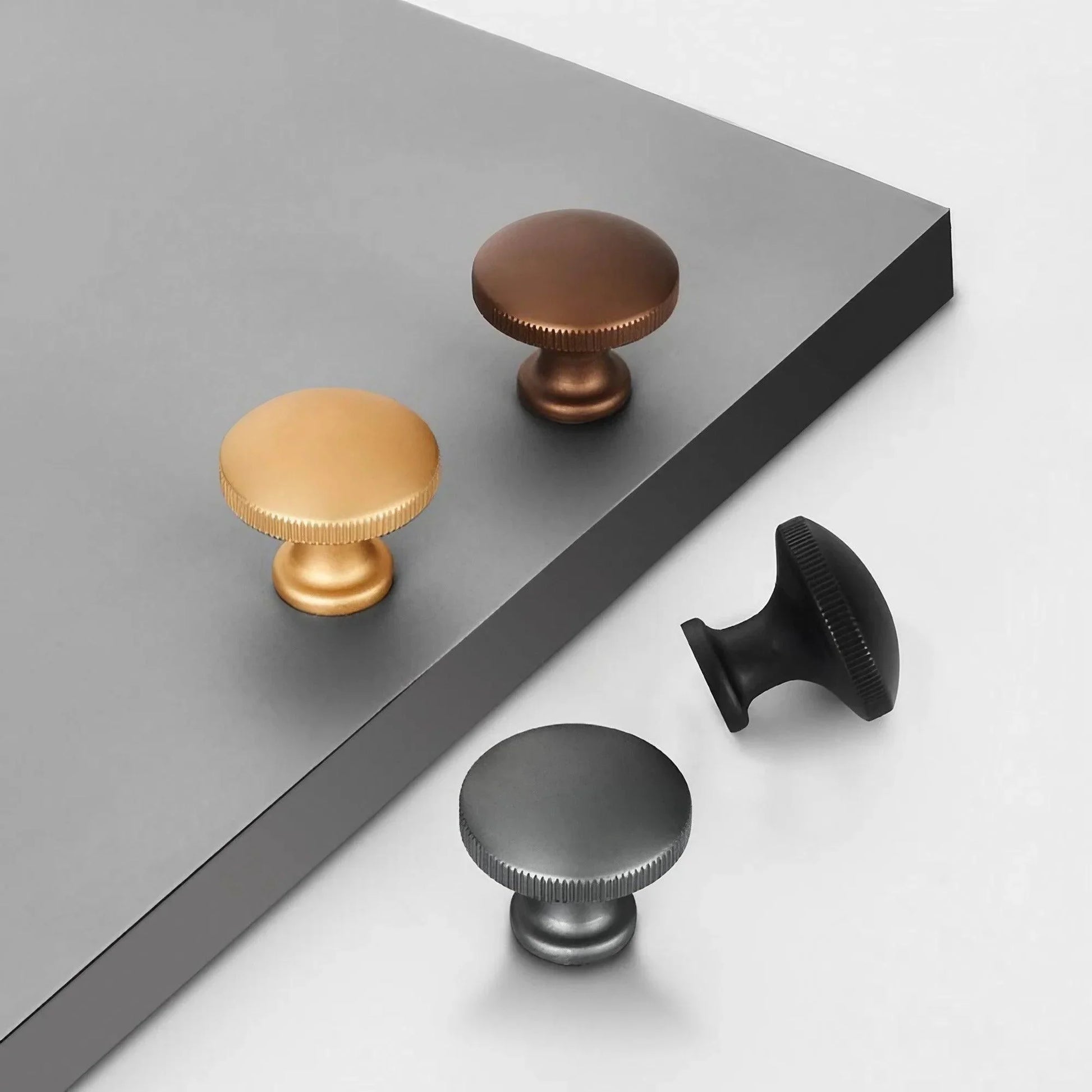 drawer knobs for dresser Minimalist Zinc Alloy Round Cabinet Knobs Dresser Konbs – KAHO Hardware