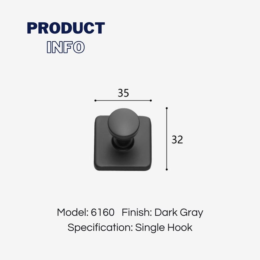 6160-Dark-Gray-Single-Hook