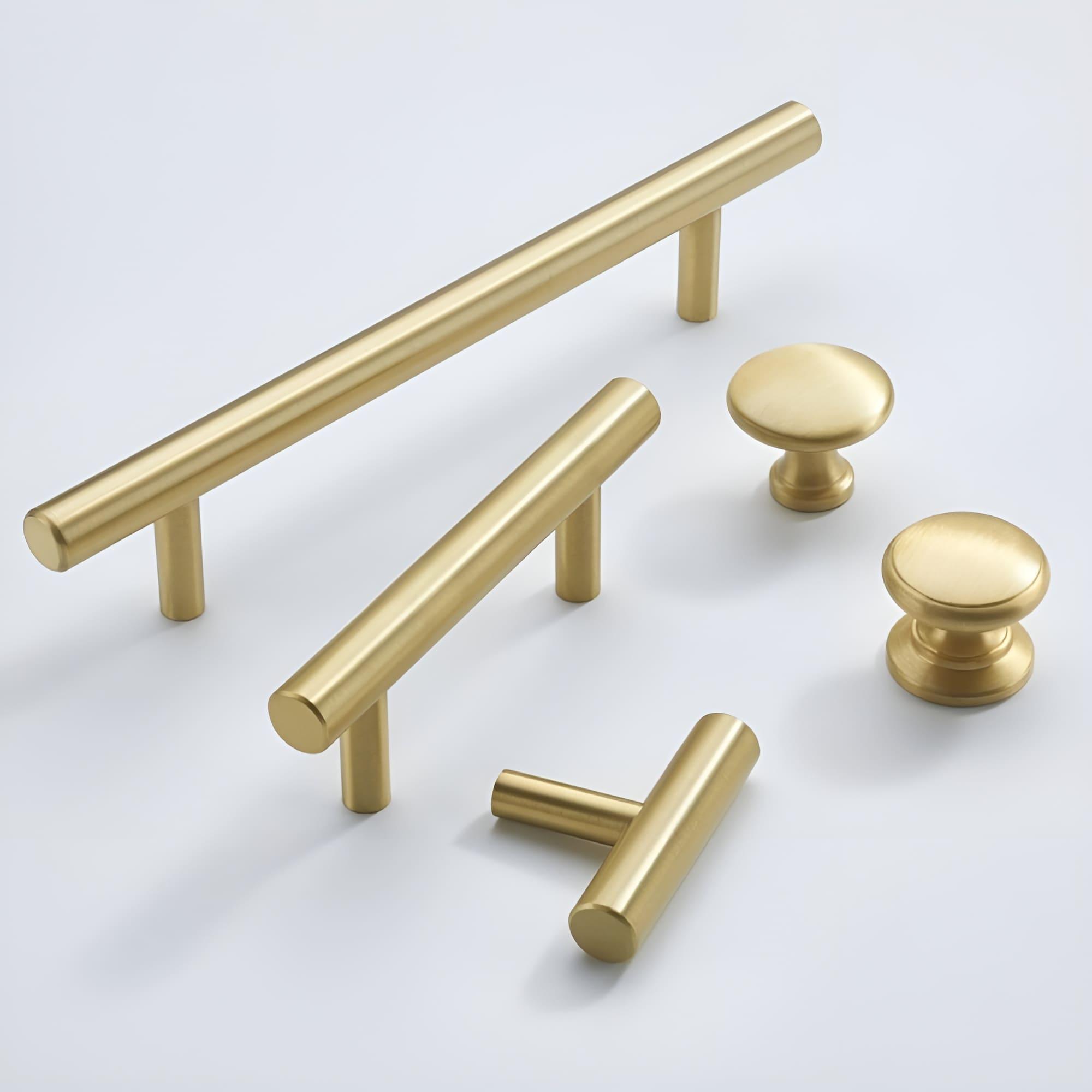 Round Brass Knobs - Elegant Kitchen Cabinet Hardware – KAHO Hardware