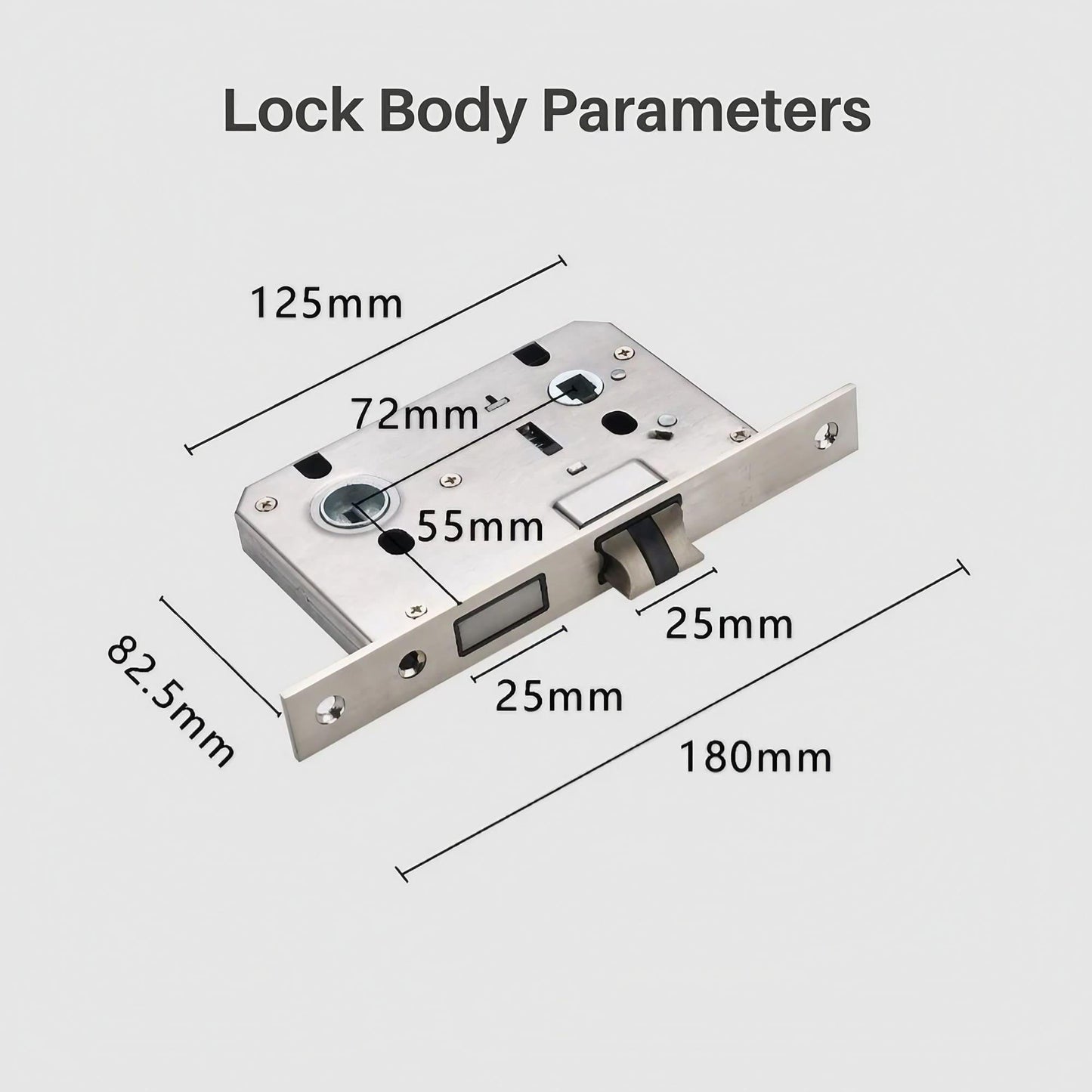 Geometric Aesthetics Interior Door Handles with Locks