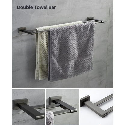 Round Corner Wall Mount Bathroom Towel Bar