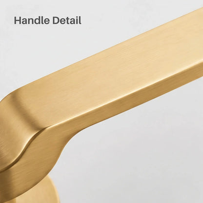 Close-up of the slim flat lever design on F12-B292 door handle