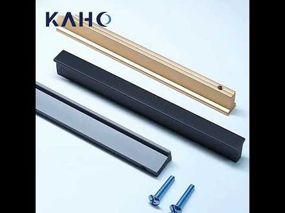 Extended Cupboard Door Handles Solid Space Aluminum Alloy Pulls