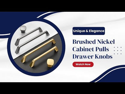 Unique Brushed Nickel Cabinet Pulls Square Drawer Knobs